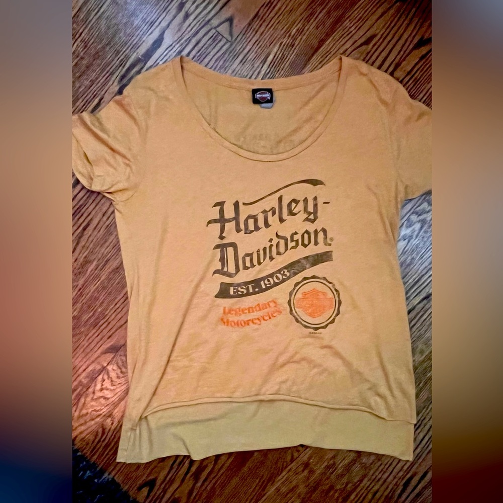 Ladies Harley-Davidson Top Large EUC Worn x1 St. Augustine, FL Soft HD